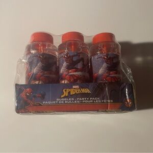 Marvel Spider-Man Party Bubbles Pack - Red and Blue 6 Total New Sealed Hero Fun
